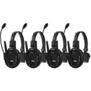 Synco Xtalk XPro4 Wireless Intercom System with 4 Single-Ear Headsets (2.4 GHz)