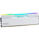 KLEVV 64GB CRAS V RGB 6000 MT/s 288-Pin UDIMM Memory Kit (2 x 32GB, Brilliant White)