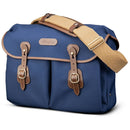 Billingham Icon Messenger Bag (Navy FibreNyte with Chocolate Leather Trim, 12L)