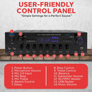 Pyle Pro 400W Stereo Integrated Amplifier with Bluetooth