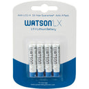 Watson LX AAA1.5V Lithium Battery (4-Pack)