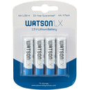 Watson LX AA1.5V Lithium Battery (4-Pack)