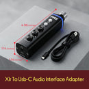 Pyle Pro XLR to USB-C Audio Interface Adapter with Switchable 48V Phantom Power