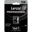 Lexar 128GB Professional 1667x UHS-II SDXC Memory Card (5-Pack)