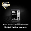 Lexar 128GB Professional 1667x UHS-II SDXC Memory Card (5-Pack)