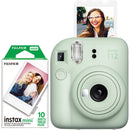 FUJIFILM instax mini 12 Instant Film Camera Holiday Bundle (Mint Green)