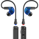 MEE audio M6 PRO 2nd Generation Universal-Fit Noise-Isolating Musician's In-Ear Monitors with Detachable Cables (Blue)