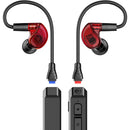 MEE audio M6 PRO 2nd Generation Universal-Fit Noise-Isolating Musician's In-Ear Monitors with Detachable Cables (Red)
