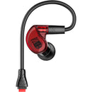 MEE audio M6 PRO 2nd Generation Universal-Fit Noise-Isolating Musician's In-Ear Monitors with Detachable Cables (Red)