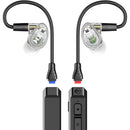 MEE audio MX4 PRO Modular In-Ear Monitors with BT3 Bluetooth Adapter (Clear/Black)