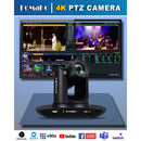 FoMaKo BK20UH3 NDI PTZ 3-Camera Bundle with 20x Zoom + PTZ Controller