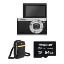 Yashica Tank Compact Digital Camera with Accessories Kit (Black)