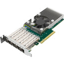 QNAP QXG-25G4SF-BCM 4-Port 25G SFP28 PCIe 4.0 Network Adapter Card
