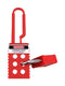 MULTICOMP PRO MP014046 Lockout Hasp, Nylon, 7mm Shackle Dia, 45.5mm x 157mm, Accommodate 6 Padlocks