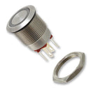 BULGIN LIMITED MPI002/28/RD/24 Vandal Resistant Switch, MPI002 Series, 19.2 mm, SPST-NO, Off-(On)