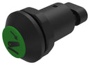 EAO 09-RS.1101.5100.M003 Industrial Pushbutton Switch, 09 Series, 30 mm, SPST-NO, Momentary, Round Raised, Light Green