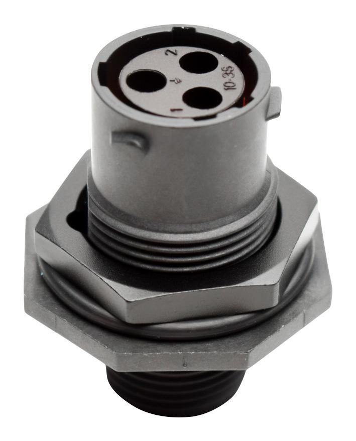AMPHENOL SINE/TUCHEL RTS710N3S03 CIRCULAR CONNECTOR, RCPT, 3POS, CRIMP