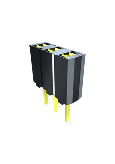 SAMTEC SSA-110-S-T PCB Receptacle, Board-to-Board, 2.54 mm, 1 Rows, 10 Contacts, Through Hole Mount