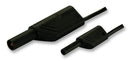 HIRSCHMANN TEST AND MEASUREMENT 975163109 Test Lead, 2mm Banana Plug to 4mm Banana Plug, Violet, 1 kV, 10 A, 1 m