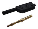 HIRSCHMANN TEST AND MEASUREMENT 975090707 Banana Test Connector, 2mm, Plug, Cable Mount, 10 A, 1 kV, Gold Plated Contacts, White