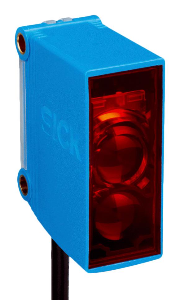 SICK GL10-P7551 Photo Sensor, 12 m, PNP, Retroreflective, 10 to 30 VDC, Cable with 4 Pin M12 Connector, G10 Series