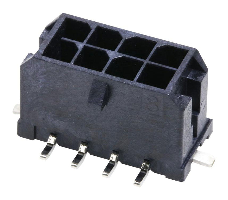 MOLEX 218989-0200 Pin Header, Power, Wire-to-Board, 3 mm, 1 Rows, 2 Contacts, Surface Mount Right Angle