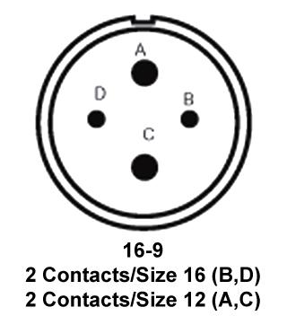 ITT CANNON MS3108R16-9S Circular Connector, MIL-DTL-5015 Series, MS3108 Series, Right Angle Plug, 4 Contacts, Solder Socket