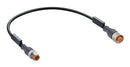 LUMBERG AUTOMATION RST 5-RKT 5-228/2M Sensor Cable, M12 Plug, M12 Receptacle, 2 m, 6.6 ft
