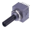 NIDEC COMPONENTS REC16A25-201-C Rotary Encoder, Optical, Incremental, 25 PPR, Vertical, With Push Switch