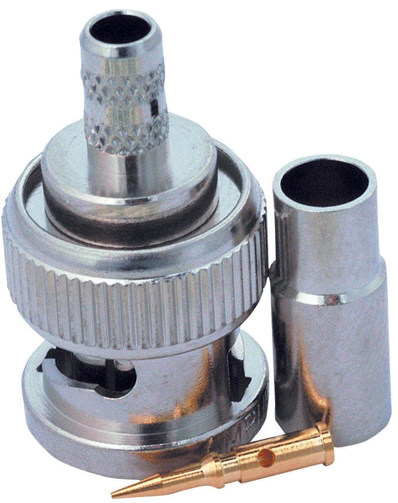 AMPHENOL RF 112519 RF/COAXIAL, BNC PLUG, STRAIGHT, 75 OHM, CRIMP