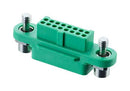 HARWIN G125-2241696F1 Connector Housing, Black / Green, Gecko SL G125, Receptacle, 16 Ways, 1.25 mm, G125 Series Contacts