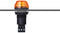 AUER SIGNAL 800501405 Beacon, Flashing / Steady, Orange, 24 V, IP65, 18 mm H, 30 mm Lens, IBS M22 Series