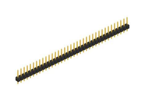 FISCHER ELEKTRONIK SL 1 025 36 G Pin Header, Board-to-Board, Wire-to-Board, 2.54 mm, 1 Rows, 36 Contacts, Through Hole Straight