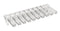 MENTOR 1271.2602 Light Pipe, Polycarbonate, 11.55 mm, 2 Pipes, Square, PC Board, Transparent