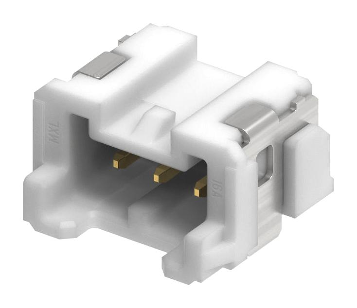 MOLEX 505578-0360 Pin Header, Signal, Wire-to-Board, 2 mm, 1 Rows, 3 Contacts, Surface Mount Right Angle