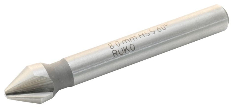 RUKO 102203 Countersink Bit, High Speed Steel, 60&deg; Counter Angle, Right Hand Cut, 10mm