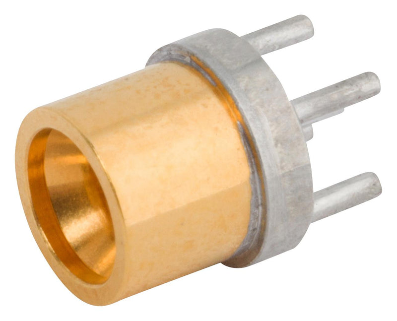 AMPHENOL SV MICROWAVE 1211-40170 RF / Coaxial Connector, SMP Coaxial, Straight Plug, Through Hole Vertical, 50 ohm