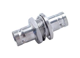 HUBER+SUHNER 34"BNC-50-0-2/133"NE RF / Coaxial Adapter, BNC, Jack, BNC, Jack, Straight Bulkhead Adapter, 50 ohm