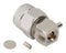 AMPHENOL RF 031-6981 RF / Coaxial Connector, TNC RP Coaxial, Right Angle Plug, Solder, Crimp, 50 ohm, 0.81mm Micro