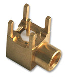 RADIALL R213665000 RF / Coaxial Connector, MCX Coaxial, Right Angle Jack, Solder, 75 ohm, Beryllium Copper