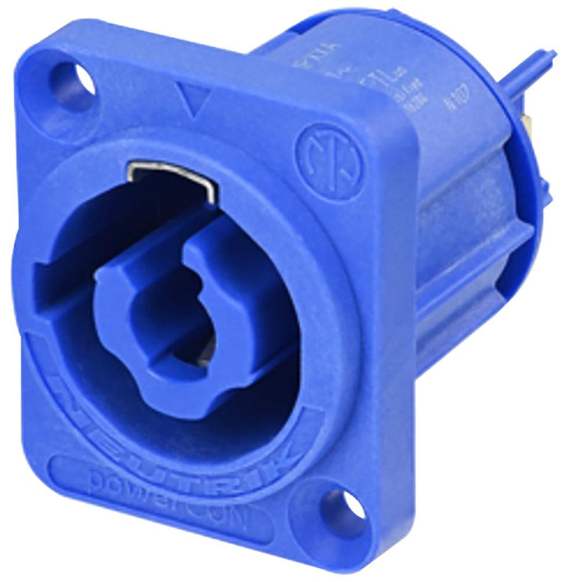 NEUTRIK NAC3MPXXA High Power Connector, Blue, powerCON Series, Plug, 250 VAC, 16 A, Panel Mount, Quick Connect