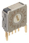 NKK SWITCHES FD01FC16H ROTARY CODED SWITCH, 16POS, 20V, R/A TH