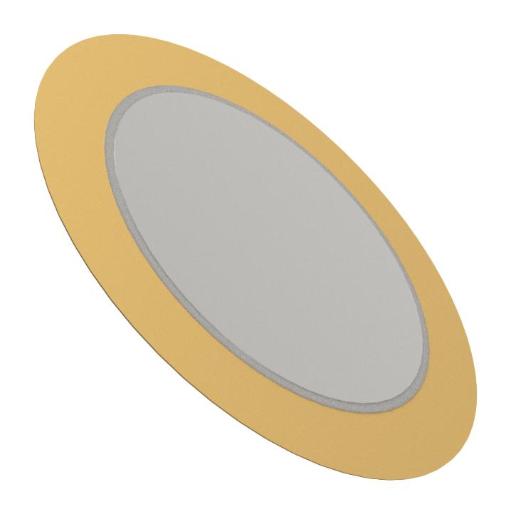 PUI AUDIO ABLF2746B Piezo Bender, 4.6 kHz, 0.02 UF, 300 ohm, 27 mm D x 0.47 mm H