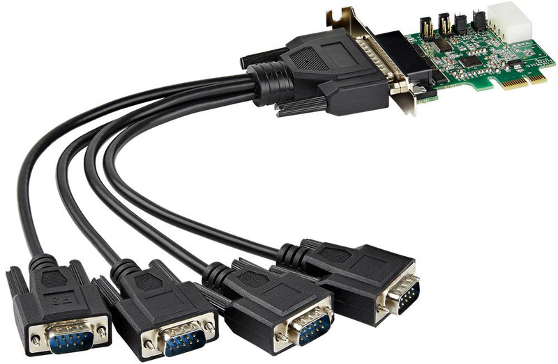 Startech PEX4S953LP PEX4S953LP Serial Interface PCI Express RS232 4 Port Low Profile Expansion Card