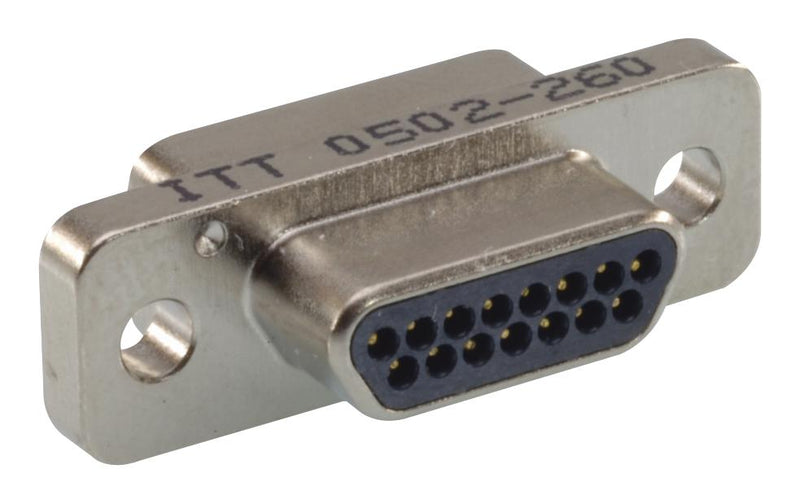 ITT CANNON MDM-15PH006B Micro D Cable Assembly, Micro-D Plug to Free End, 15 Ways, 36 ", 914.4 mm, Yellow, MDM Series