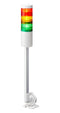 PATLITE LR6-302QJNW-RYG SIGNAL TOWER, AMB/GRN/RED, 88DB, 24VDC