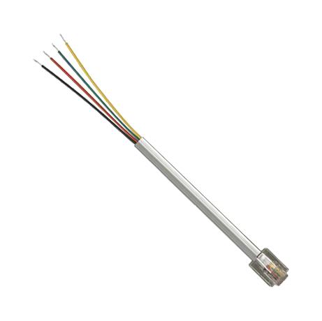 L-COM TDC019-5 Ethernet Cable, RJ45 Plug to Free End, Grey, 1.52 m, 5 ft
