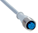 SICK DOL-1205-G25MNI Sensor Cable, Grey, M12 Receptacle, Free End, 5 Positions, 25 m, 82 ft