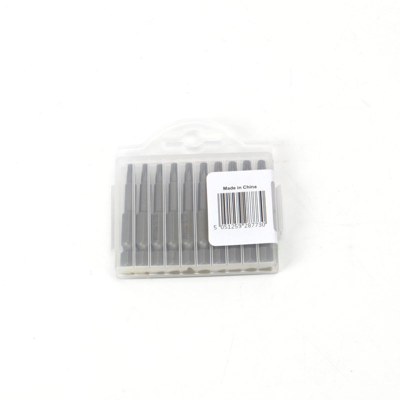 MULTICOMP PRO MP012271 Torx Bit, 10 Pieces of Torx Driver Bits, T20, 50mm, S2