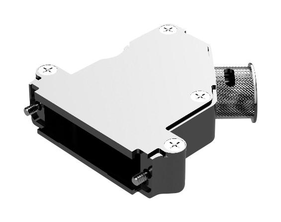 POSITRONIC D9000AKNT20/AA D SUB BACKSHELL, 45DEG, SIZE DE, ALUM